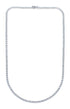Sterling Silver Cubic Zirconia Necklace JX128554